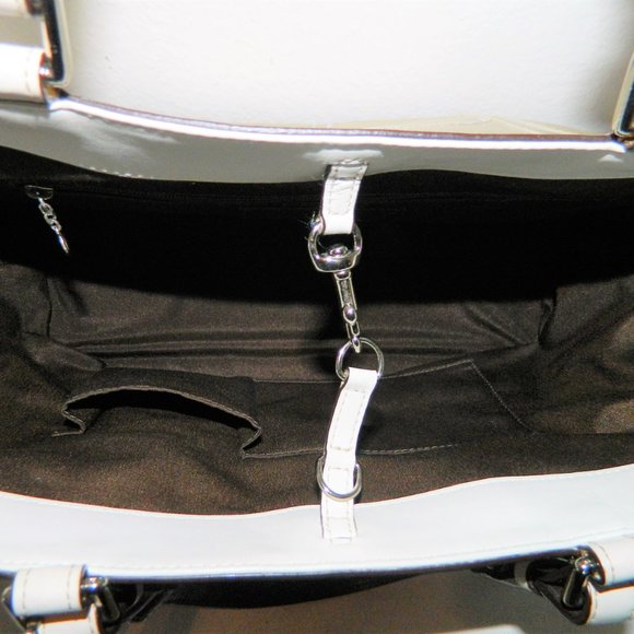 Coach Gold/White Tote - Picture 7 of 9